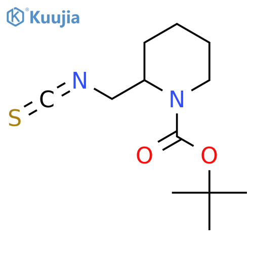 Tert-butyl 2-(isothiocyanatomethyl)piperidine-1-carboxylate structure
