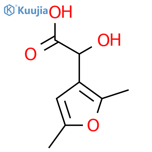 2-(2,5-dimethylfuran-3-yl)-2-hydroxyacetic acid structure