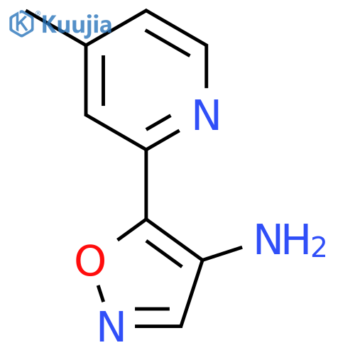 5-(4-methylpyridin-2-yl)-1,2-oxazol-4-amine structure
