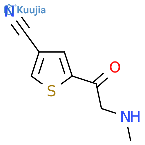 5-2-(methylamino)acetylthiophene-3-carbonitrile structure