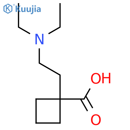 1-[2-(Diethylamino)ethyl]cyclobutane-1-carboxylic acid structure