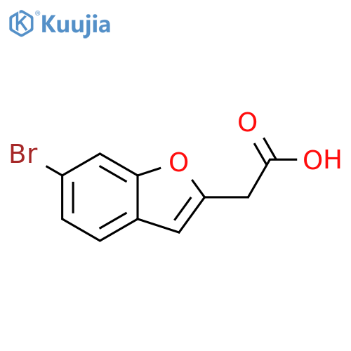 2-(6-bromo-1-benzofuran-2-yl)acetic acid structure