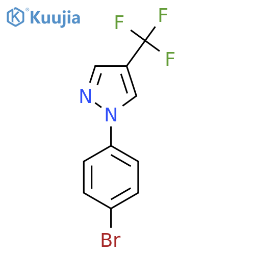 1-(4-Bromophenyl)-4-(trifluoromethyl)-1H-pyrazole structure