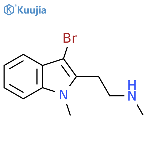 2-(3-bromo-1-methyl-1H-indol-2-yl)ethyl(methyl)amine structure