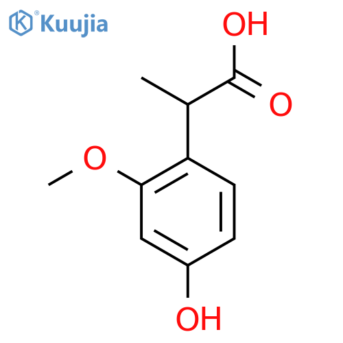 2-(4-hydroxy-2-methoxyphenyl)propanoic acid structure