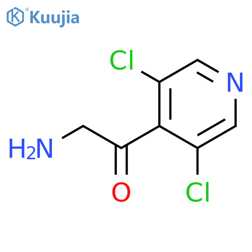 2-amino-1-(3,5-dichloropyridin-4-yl)ethan-1-one structure