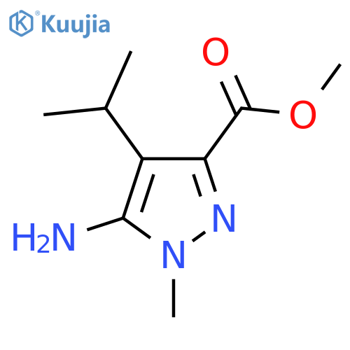 methyl 5-amino-1-methyl-4-(propan-2-yl)-1H-pyrazole-3-carboxylate structure