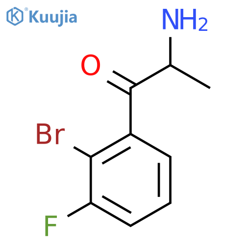2-amino-1-(2-bromo-3-fluorophenyl)propan-1-one structure