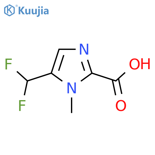 5-(difluoromethyl)-1-methyl-1H-imidazole-2-carboxylic acid structure