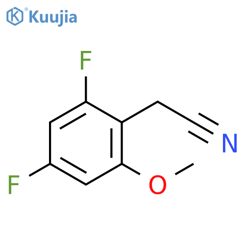 2-(2,4-difluoro-6-methoxyphenyl)acetonitrile structure
