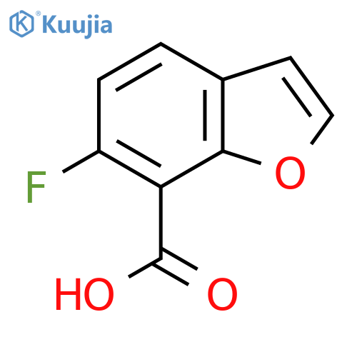 6-Fluoro-1-benzofuran-7-carboxylic acid structure