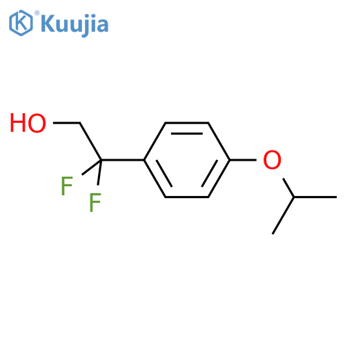 2,2-difluoro-2-4-(propan-2-yloxy)phenylethan-1-ol structure