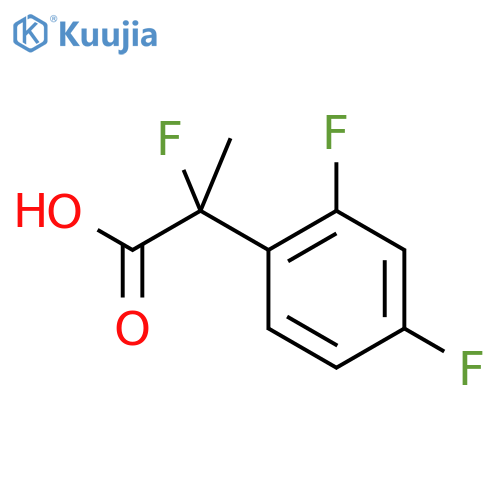 2-(2,4-difluorophenyl)-2-fluoropropanoic acid structure