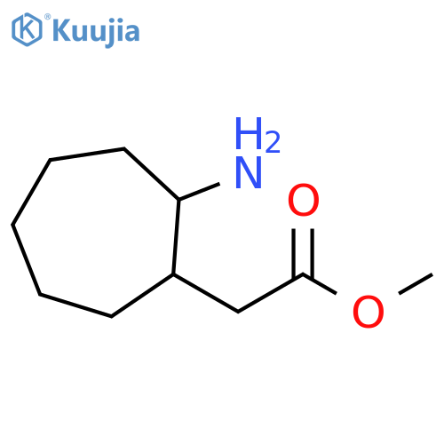 Methyl 2-(2-aminocycloheptyl)acetate structure
