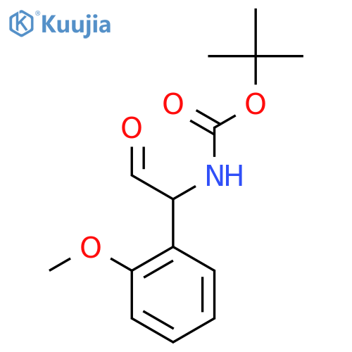 tert-butyl N-1-(2-methoxyphenyl)-2-oxoethylcarbamate structure