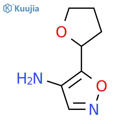 5-(oxolan-2-yl)-1,2-oxazol-4-amine structure
