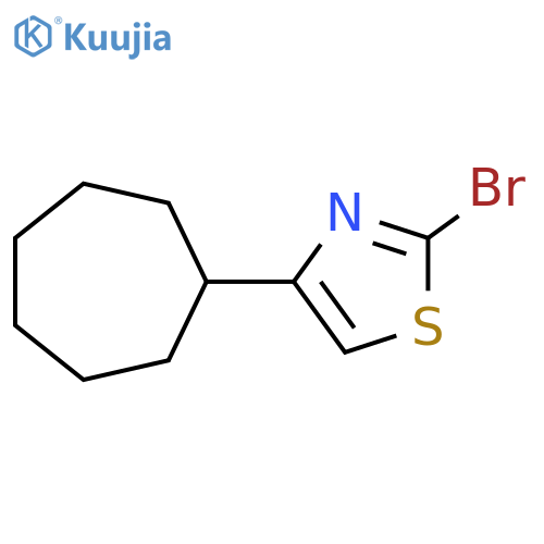 2-Bromo-4-cycloheptyl-1,3-thiazole structure