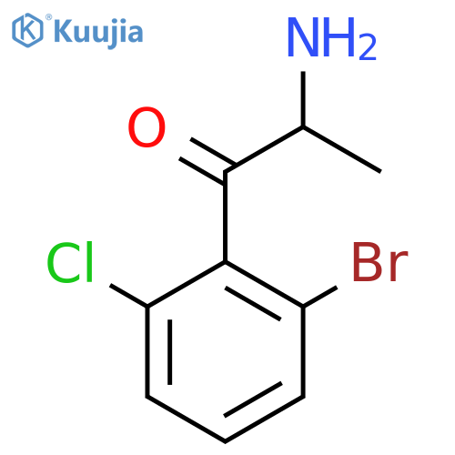 2-Amino-1-(2-bromo-6-chlorophenyl)propan-1-one structure
