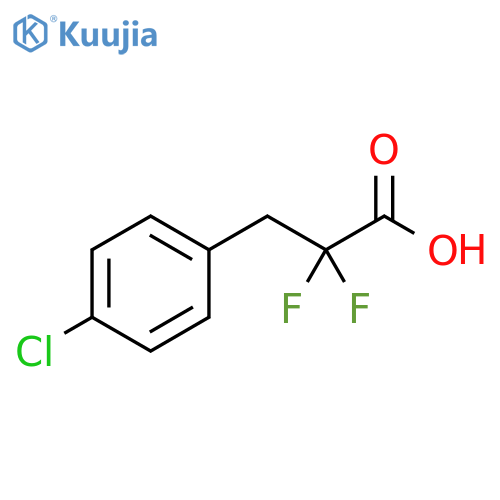Benzenepropanoic acid, 4-chloro-α,α-difluoro- structure