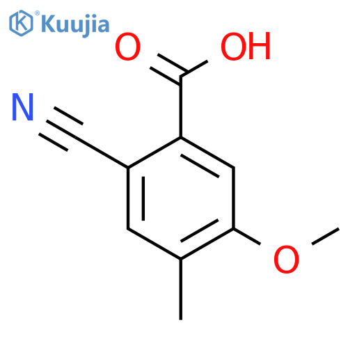 2-Cyano-5-methoxy-4-methylbenzoic acid structure