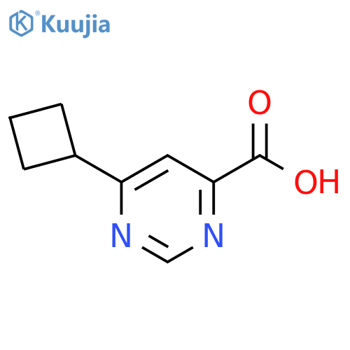 6-cyclobutylpyrimidine-4-carboxylic acid structure