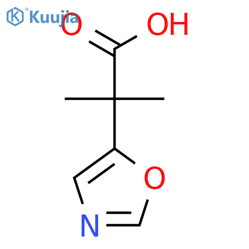 2-methyl-2-(1,3-oxazol-5-yl)propanoic acid structure