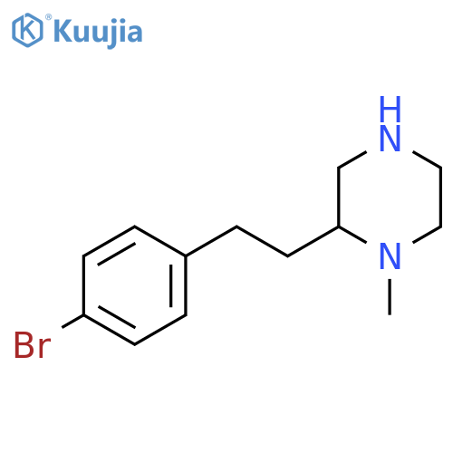 2-2-(4-bromophenyl)ethyl-1-methylpiperazine structure