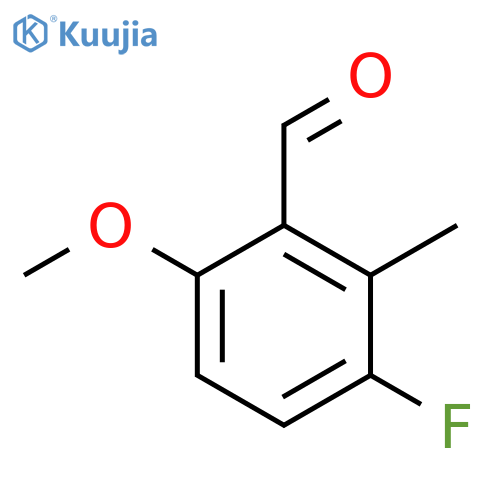 Benzaldehyde, 3-fluoro-6-methoxy-2-methyl- structure