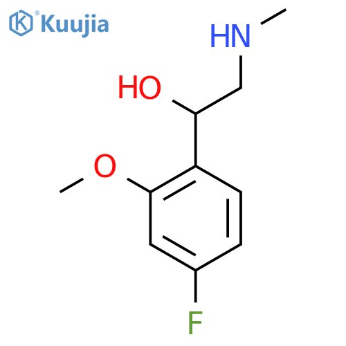 1-(4-fluoro-2-methoxyphenyl)-2-(methylamino)ethan-1-ol structure