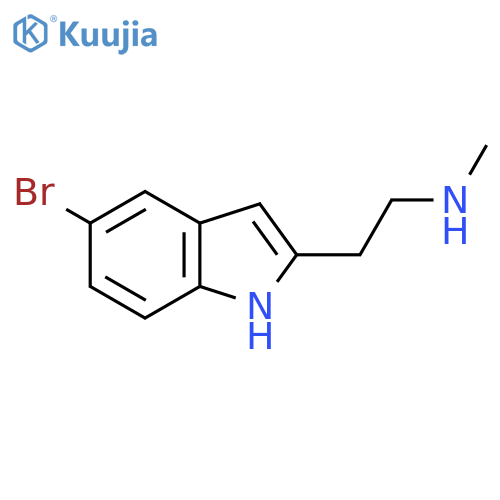 2-(5-bromo-1H-indol-2-yl)ethyl(methyl)amine structure