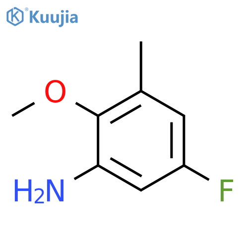 Benzenamine, 5-fluoro-2-methoxy-3-methyl- structure