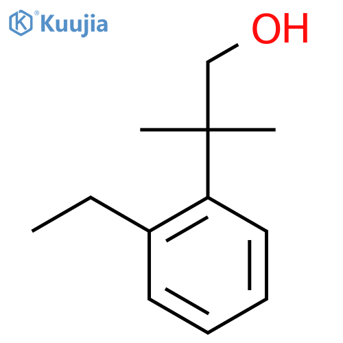 2-(2-ethylphenyl)-2-methylpropan-1-ol structure