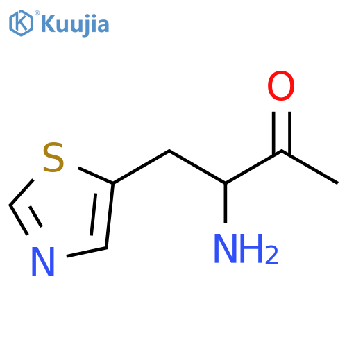 2-Butanone, 3-amino-4-(5-thiazolyl)- structure