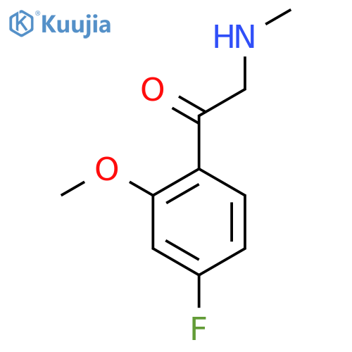 1-(4-fluoro-2-methoxyphenyl)-2-(methylamino)ethan-1-one structure