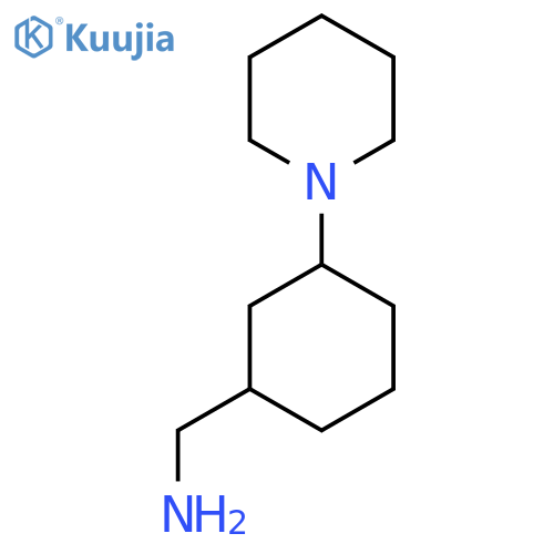 [3-(Piperidin-1-yl)cyclohexyl]methanamine structure