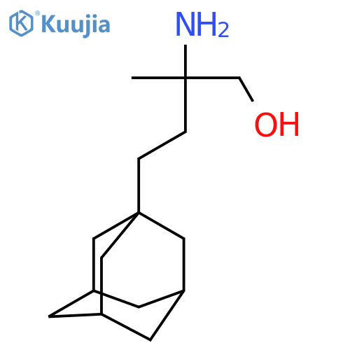 4-(adamantan-1-yl)-2-amino-2-methylbutan-1-ol structure