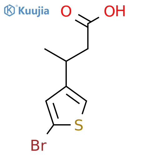 3-(5-bromothiophen-3-yl)butanoic acid structure