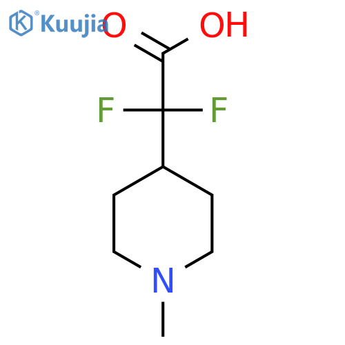 2,2-Difluoro-2-(1-methylpiperidin-4-yl)acetic acid structure
