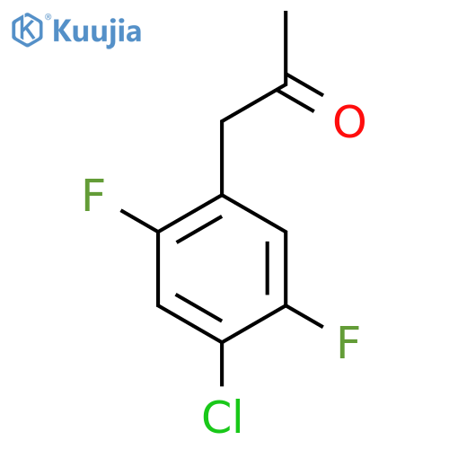 1-(4-chloro-2,5-difluorophenyl)propan-2-one structure