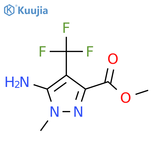 methyl 5-amino-1-methyl-4-(trifluoromethyl)-1H-pyrazole-3-carboxylate structure