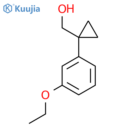 1-(3-ethoxyphenyl)cyclopropylmethanol structure