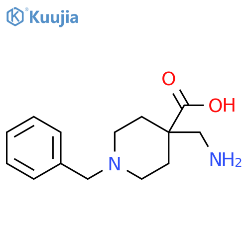 4-(aminomethyl)-1-benzylpiperidine-4-carboxylic acid structure
