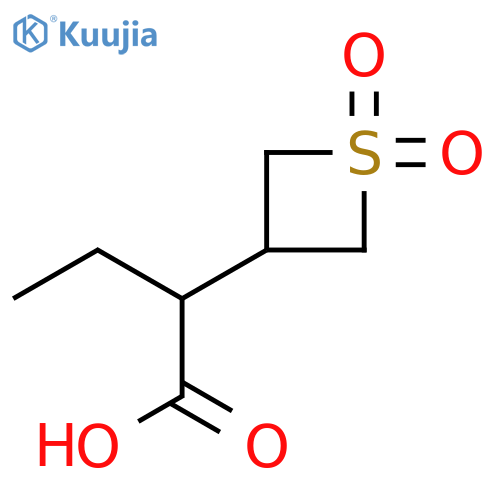 3-Thietaneacetic acid, α-ethyl-, 1,1-dioxide structure