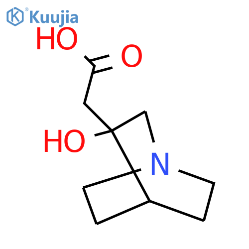 2-{3-hydroxy-1-azabicyclo[2.2.2]octan-3-yl}acetic acid structure