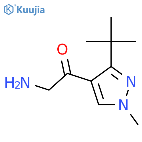 2-amino-1-(3-tert-butyl-1-methyl-1H-pyrazol-4-yl)ethan-1-one structure