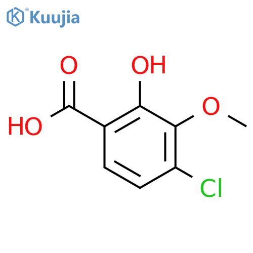 4-Chloro-2-hydroxy-3-methoxybenzoic acid structure