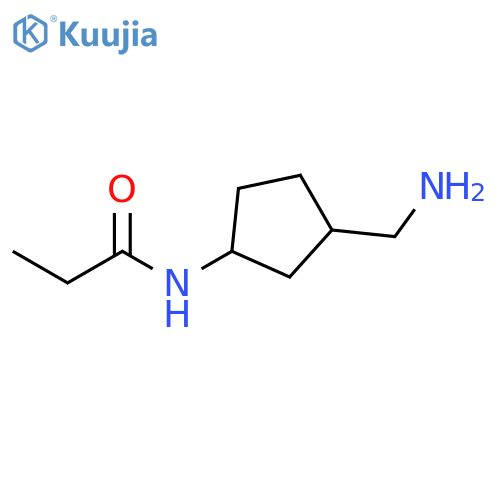 Propanamide, N-[3-(aminomethyl)cyclopentyl]- structure