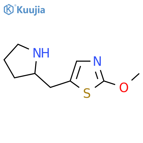 2-Methoxy-5-[(pyrrolidin-2-yl)methyl]-1,3-thiazole structure