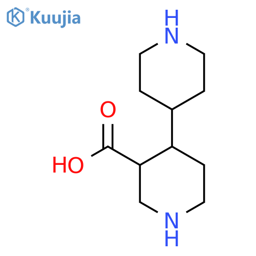 4-(piperidin-4-yl)piperidine-3-carboxylic acid structure