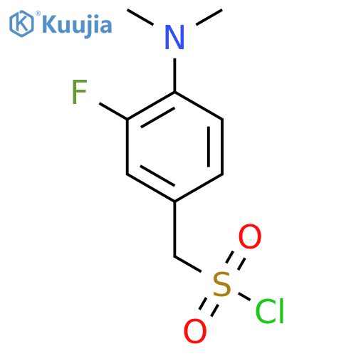 [4-(Dimethylamino)-3-fluorophenyl]methanesulfonyl chloride structure